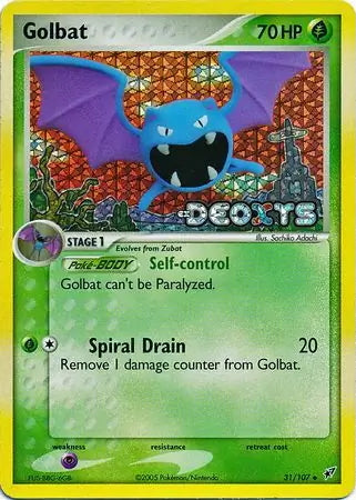 EX Deoxys Golbat #31/107 reverse holo